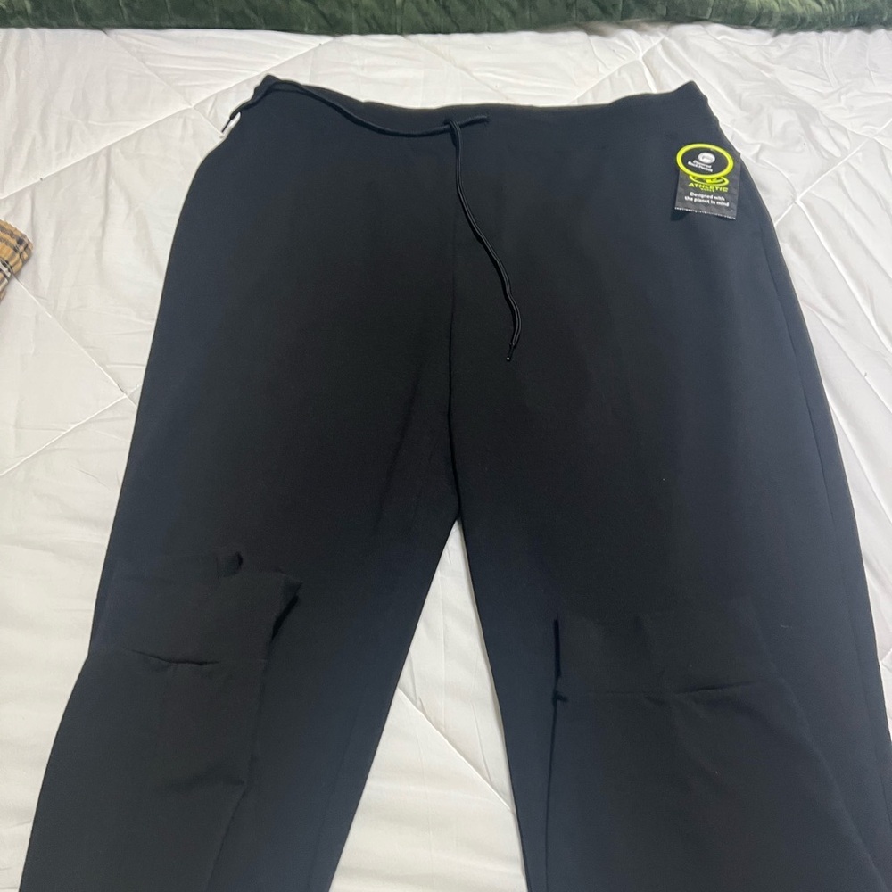Athletic Works Men's Black Joggers